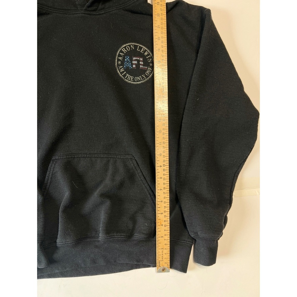 Aaron Lewis Am I The Only One Tour Hoodie Black Medium AFL Graphic Sweatshirt - Picture 8 of 10